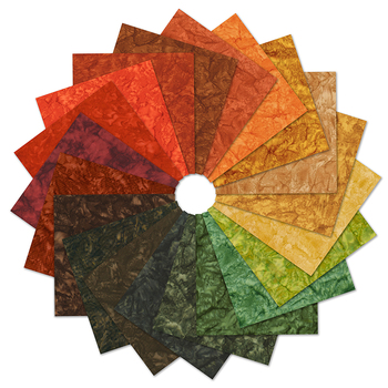 Artisan Batiks: Prisma Dyes by Lunn Studios - Autumn Colorstory Ten Square