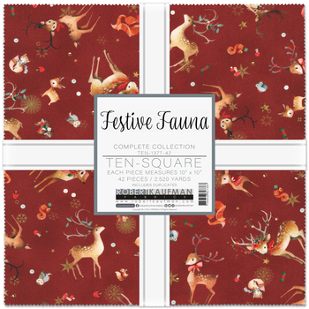 Festive Fauna by Lynn Horrabin - Complete Collection Ten Squares Festive Fauna by Lynn Horrabin - Complete Collection Ten Squares