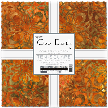 Artisan Batiks: Geo Earth by Lunn Studios - Complete Collection Ten Square Artisan Batiks: Geo Earth by Lunn Studios - Complete Collection Ten Square