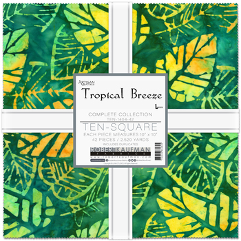 Artisan Batiks: Tropical Breeze by Lunn Studios - Complete Collection Ten Square Artisan Batiks: Tropical Breeze by Lunn Studios - Complete Collection Ten Square