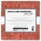 Pattern Chalk and Charcoal by Jennifer Sampou - Tahoe Colorstory Charm Squares 