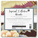 Pattern Imperial Collection-Honoka by Studio RK - Plum Colorstory Charm Squares 
