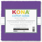 Pattern Kona® Cotton - Acai Palette Charm Squares 