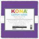 Pattern Kona® Cotton - Acai Palette Charm Squares 