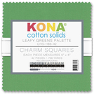 Pattern Kona® Cotton - Leafy Greens Palette Charm Squares 
