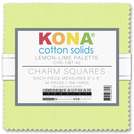 Pattern Kona® Cotton - Lemon-Lime Palette Charm Squares 