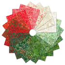 Pattern Artisan Batiks: Joyful Holidays by Lunn Studios - Complete Collection Charm Square 