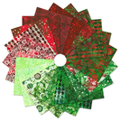Pattern Artisan Batiks: Colors of Christmas by Studio RK - Complete Collection Charm Square 