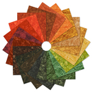 Artisan Batiks: Prisma Dyes by Lunn Studios - Autumn Colorstory Charm Square