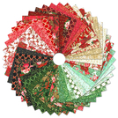 Pattern Holiday Flourish - Festive Finery by Studio RK - Holiday Colorstory Charm Square 