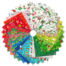 Pattern How the Grinch Stole Christmas by Dr. Seuss Enterprises - Grinchmas Colorstory Charm Square 