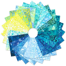 Artisan Batiks: Azure Breeze by Lauren Wan - Complete Collection Charm Square