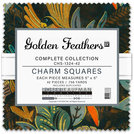 Golden Feathers by Studio RK - Complete Collection Charm Square