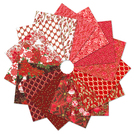 Pattern Holiday Flourish - Festive Finery by Studio RK - Candy Cane Colorstory Fat Quarter Bundle 