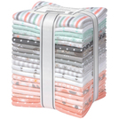 Cozy Cotton by Studio RK - Grey Peach & Mint Colorstory Fat Quarter Bundle