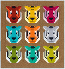 Antonia Tiger Quilt Kit by Elizabeth Hartman - feat. Library