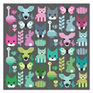 Delightful Desert Cool Quilt Kit by Elizabeth Hartman feat. Kona Cotton