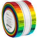 Pattern Artisan Batiks: Prisma Dyes by Lunn Studios - Bright Rainbow Roll-Up