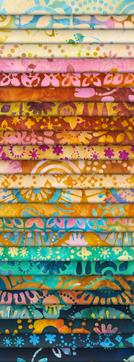 Pattern Artisan Batiks: Retro Rainbow by Studio RK - Complete Collection Roll Up 