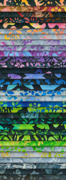 Pattern Artisan Batiks: Butterfly Habitat by Lunn Studios - Complete Collection Roll Up 