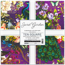 Pattern Secret Garden by Duirwaigh Studios - Aubergine Colorstory 