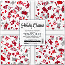 Pattern Holiday Charms by Studio RK - Scarlet Colorstory 