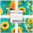 Pattern Sunlit Garden by Lauren Wan - Complete Collection Ten Squares