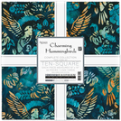 Pattern Artisan Batiks: Charming Hummingbirds by Studio RK - Complete Collection Ten Square