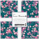 Pattern Artisan Batiks: Sweet Blossoms by Studio RK - Complete Collection Ten Square
